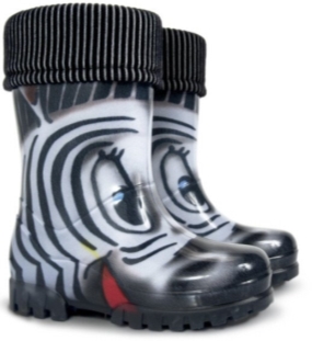 Цікаві гумові чобітки "Зебра" унісекс купить в интернет магазине Леопольд